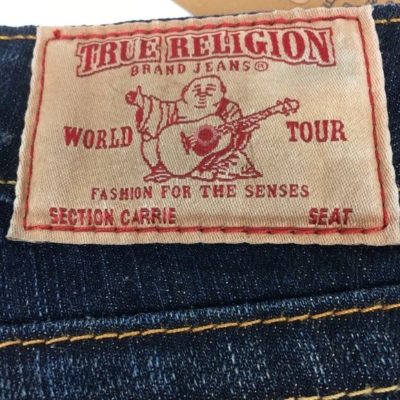 True Religion Dark Wash Carrie Flared Jeans NWT - Picture 7 of 11